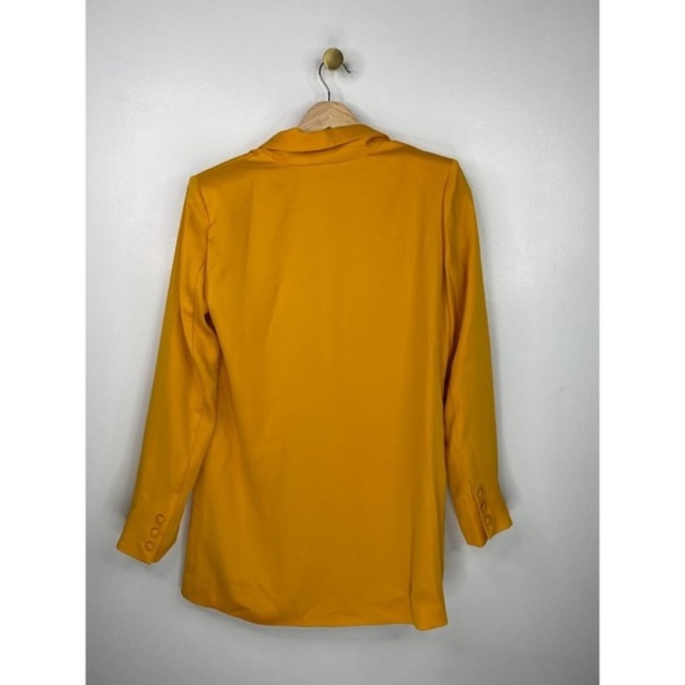 L'Academie The Fleur Front Button Women's Blazer in Mustard Yellow Size: XS NWT - Picture 5 of 7